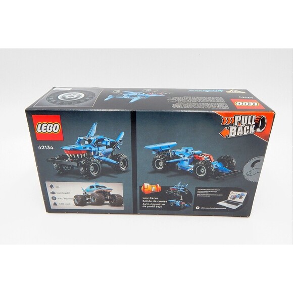 LEGO Technic Monster Jam Shark Truck Racer Car Toy Megalodon Building Toys Kids - Picture 3 of 7